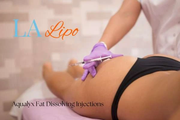 Woman having fat dissolving injections Winchmore Hill on thighs
