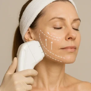 Woman having HI-FU to reduce wrinkles call LA LIPO Winchmore Hill Now!