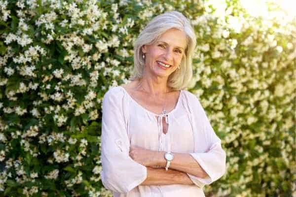 Older woman happy with urinary incontinence treatment Winchmore Hill