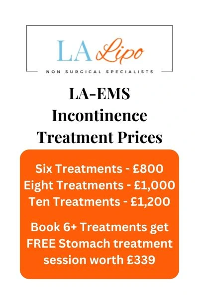 LA-EMS Incontinence Treatment Prices Winchmore Hill