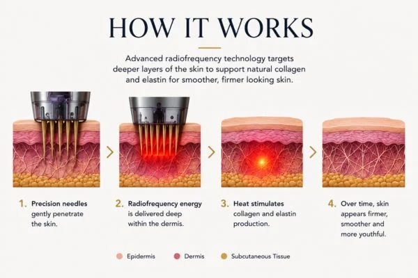 Diagram of how Collagen Lift Therapy Winchmore Hill works