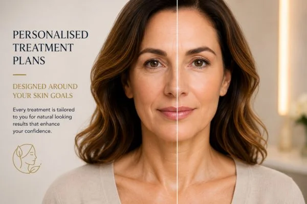 Before and after results of Collagen Lift Therapy Winchmore Hill